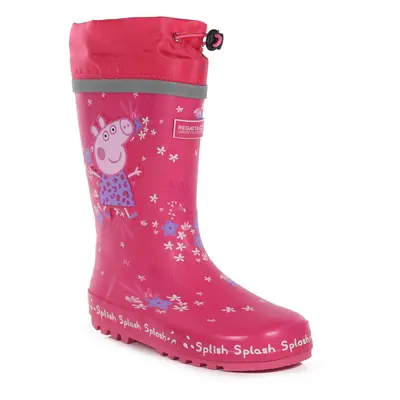 Regatta Peppa Wutz Spritz-Gummistiefel Rosa, Größe: