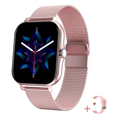 TPFNet Smart Watch / Fitness Tracker IP67 - Milanaise Armband + Silikon Armband - Android & IOS 