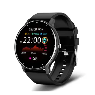 TPFNet Smart Watch / Fitness Tracker IP67 - Android & IOS - verschiedene Farben - Schwarz