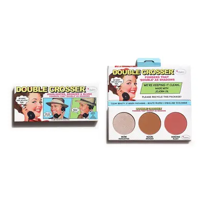 the Balm Double Crosser Highlighter, Bronzer & Blush Palette
