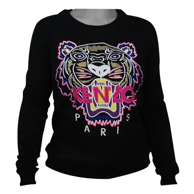 Kenzo Tiger Womans Sweatshirt Black/Pink S