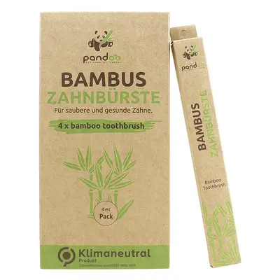PANDOO Zahnbürsten 4er Pack