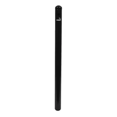 Securit® Smoker Pole i rustfrit stål med sort finish - ekskl. fod