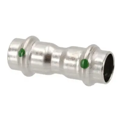 Sanpress inox muffe 15 mm rustfrit stål