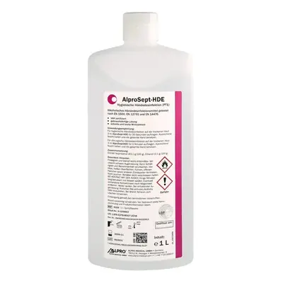 ALPRO MEDICAL AlproSept-HDE - Aktionsset Wandspendersystem grau, x Liter Flasche AlproSept-HDE