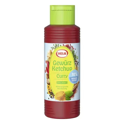 Hela Gewürz Ketchup Curry delikat 30% weniger Zucker 300ML