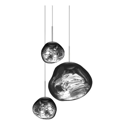 Tom Dixon - Melt Trio Round LED Pendelleuchte Chrom
