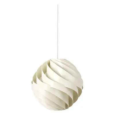 GUBI - Turbo Pendelleuchte Ø36 Glossy Alabaster White/White