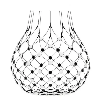 Luceplan - Mesh Pendelleuchte Ø100xH90 4m w/Wireless Kit Black