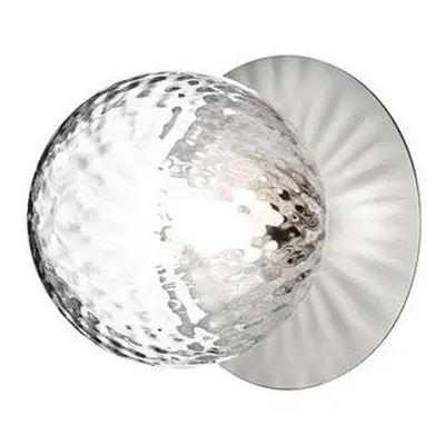 Nuura Aps - Liila Deckenlampe, IP44, Ø 16,5 cm, silber/klar Nuura