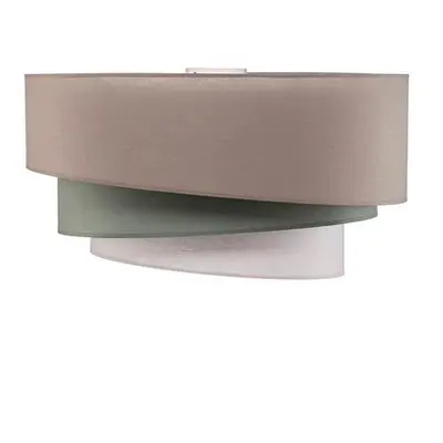 Euluna - Trio monocolor Deckenlampe, Ø cm, grau, Textil