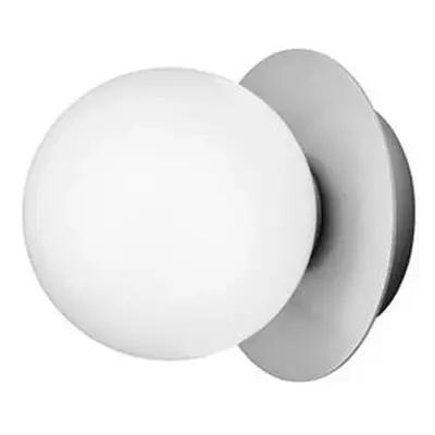 Nuura Aps - Liila Wand-/Deckenlampe IP44, Ø cm, silber/opal Nuura