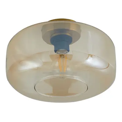 Lindby - Hildur Deckenlampe Ø 28,5 cm amber Glas