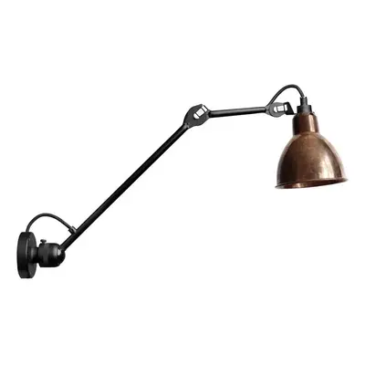Lampe Gras - 304L40 Wandleuchte Schwarz/Raw Kupfer
