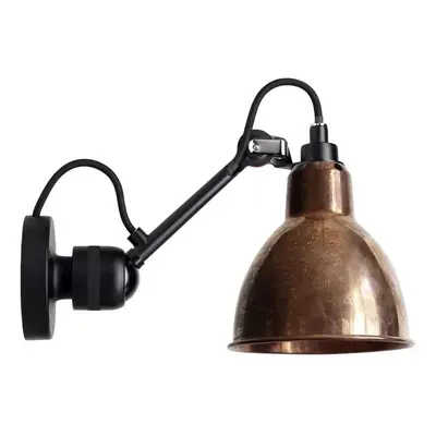 Lampe Gras - 304CA Wandleuchte Schwarz/Raw Kupfer