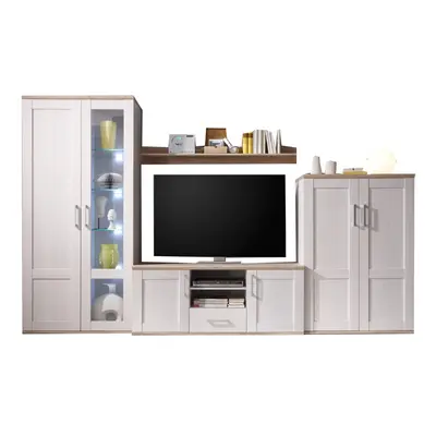 Wohnwand San Remo Eiche - cm - ROMANCE