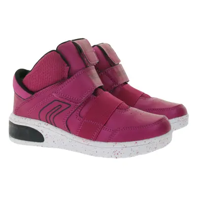 GEOX Luminous Kinder Alltags-Sneaker mit atmungsaktiver Sohle Mid-Cut-Schuhe mit Klettverschluss