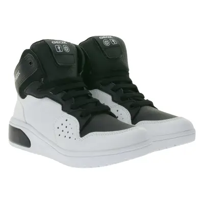 GEOX Kinder Kunstleder-Sneaker mit atmungsaktiver Sohle Mid-Cut-Schuhe für Jungen und Mädchen J9