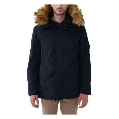 steffen klein Herren Winter-Jacke mit Kapuze und abnehmbarem Kunstfell Outdoor-Jacke Herbst-Jack