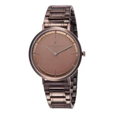 Pierre Cardin Herren Armband-Uhr mit Faltschließe analoge Quarz-Uhr mit Edelstahl-Armband 3ATM 4