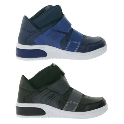 GEOX Luminous Xled Kinder Alltags-Sneaker mit atmungsaktiver Sohle Mid-Cut-Schuhe mit Klettversc
