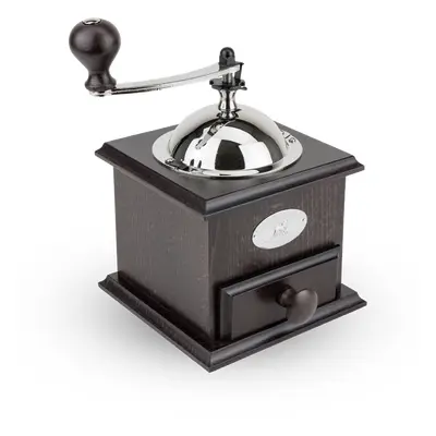 Manuelle Kaffeemühle aus Buchenholz, Schokolade, 21 cm Nostalgie