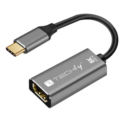 Techly USB-C 3.2 auf HDMI 2.1 Adapter -- 8K@60Hz 15 cm