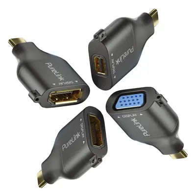 PureLink Adapter Ring klein IQ-AR300 USB-C auf VGA/HDMI/miniDP/DP