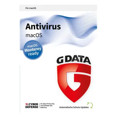 G DATA Antivirus Mac - 1 Year (9 Lizenzen) - New - ESD-Download