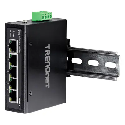 TRENDnet Industrie Switch 5 Port Fast Ethernet L2 DIN-Rail