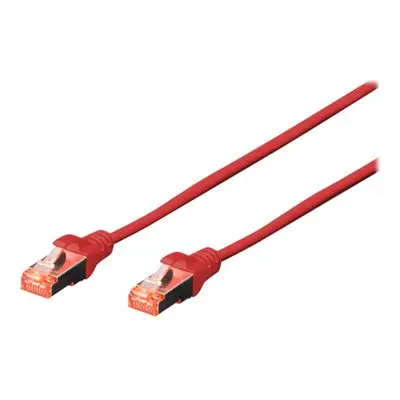 DIGITUS CAT 6 S/FTP Patchkabel, 10 Stück, 3m, rot