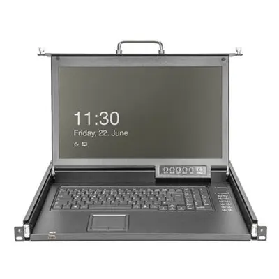 DIGITUS Modulare Konsole 17HD TFT, 1-port VGA KVM Deutsch