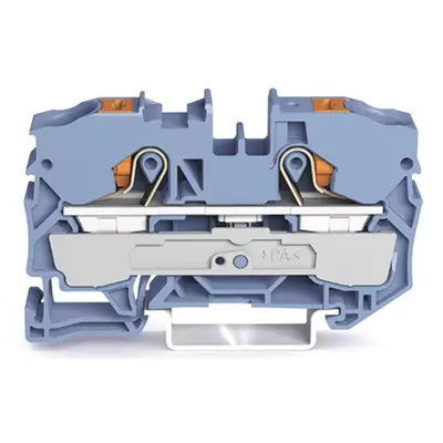 WAGO 2210-1204 2-Leiter-Durchgangsklemme ,mit Drücker,10mm²,blau