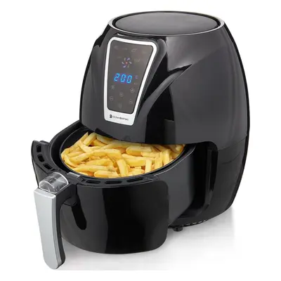 KitchenBrothers Heißluftfritteuse - Airfryer - Friteuse ohne Fett - 1300W - 3.5L - Schwarz