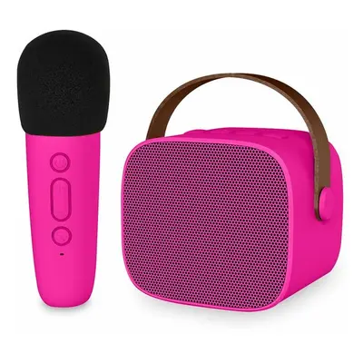 Imoshion Karaoke-Set für Kinder und Erwachsene - Bluetooth-Lautsprecher mit drahtlosem Mikrofon 