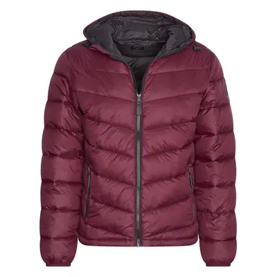 Cappuccino Italia - Herren Jacke Winter Kapuzen Winterjacke Burgund - Rot - Größe L