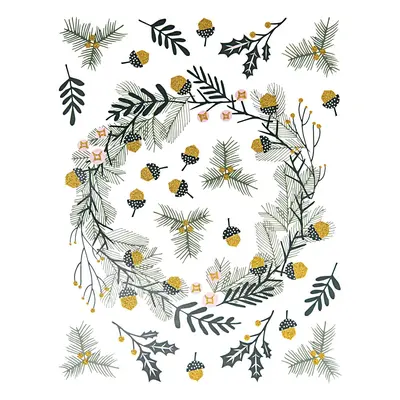 Adhäsionssticker Kranz