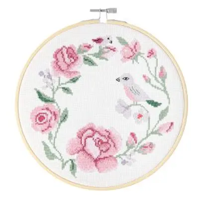 Stickpackung Kranz aus Rosen