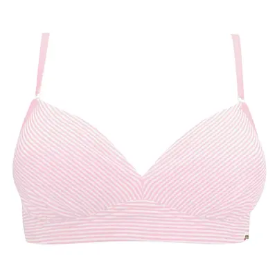 Bh Ohne Bügel Rosa-Melange Geringelt 75A