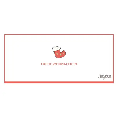 Gutschein Frohe Weihnachten Strumpf Rot 10€