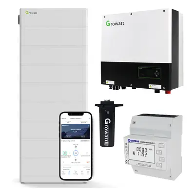 Growatt SPH6000TL3-BH-UP 6kW Hybrid Wechselrichter mit 20.4kWh Solarspeicher-Set