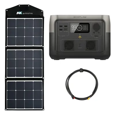 EcoFlow River Max 512Wh Portable Powerstation mit 100W Solarmodul