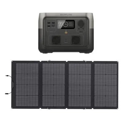 EcoFlow River Max 512Wh Portable Powerstation mit 220W Solarmodul
