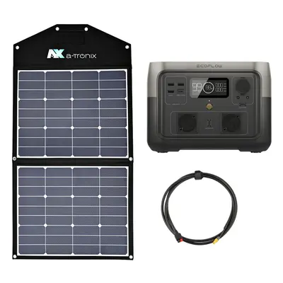 EcoFlow River Max 512Wh Portable Powerstation mit 90W Solarmodul