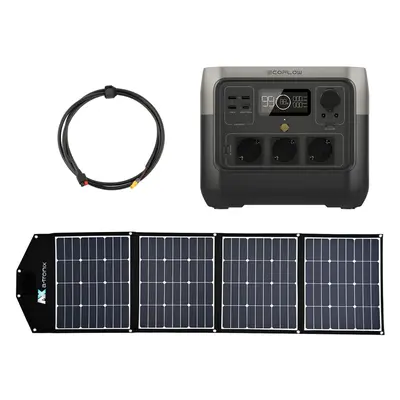 EcoFlow River Pro 768Wh Portable Powerstation mit 180W Solarmodul