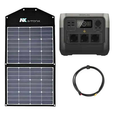 EcoFlow River Pro 768Wh Portable Powerstation mit 90W Solarmodul