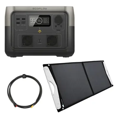 EcoFlow River MAX 512Wh Powerstation mit 100W Solarpanel