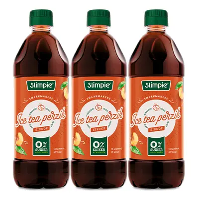 Slimpie - Eistee Pfirsich Limonaden-Sirup - 3x 650ml