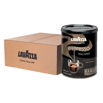Lavazza - Espresso Italiano Classico Gemahlener Kaffee (Dose) - 12x 250g