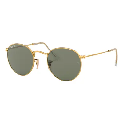 Ray-ban Unisex-Sonnenbrille Rb3447 round metal 001/58 gold polar green